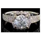 14kt Gold Brilliant Round 2.14 ct Diamond Ring