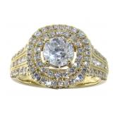 14kt Gold Brilliant Round 1.83 ct Diamond Ring