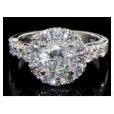 14kt Gold Round Brilliant 2.70 ct Diamond Ring