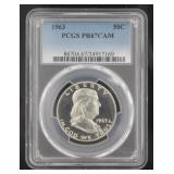 1963 PR67 GEM Franklin Silver Half Dollar