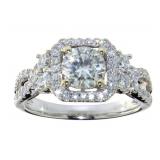 14K White Gold 1.60 ct Round Diamond Ring