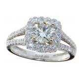 14K Gold 1.83 ct Round Diamond Ring