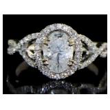 14kt Gold 1.35 ct Oval Diamond Ring