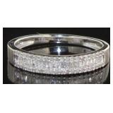10kt Gold Elegant 1/4 ct Baguette Diamond Band