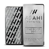 10 Ounce: Asahi Refining .999 Fine Cast Silver Bar