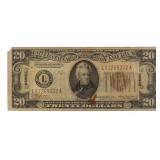 Series 1934 Hawaii $20.00 Federal Reserve Note