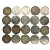 Mixed Date: Barber Silver Half Dollar