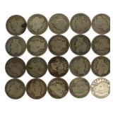 Mixed Date: Barber Silver Half Dollar