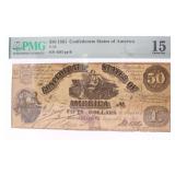 1861 Confederate States $50 Large Bank Note *RARE