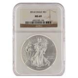 2014 MS69 American Eagle Silver Dollar