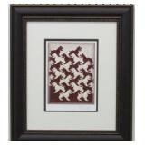 Bull Dog Tessellation Print Plate Signed By Escher