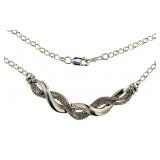 Elegant 18" Diamond Evening Necklace