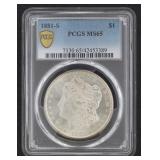 1881-S MS65 GEM Morgan Silver Dollar