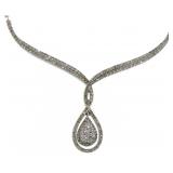 14kt Gold Elegant 1.00 ct Diamond Evening Necklace