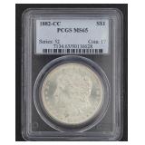 1882 MS65 GEM Carson City Morgan Silver Dollar