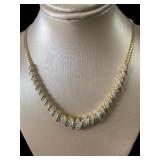 Beautiful Diamond Accent Evening Necklace