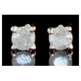 Genuine 1/3 ct Diamond Stud Earrings