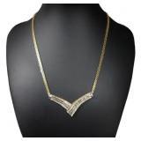 10kt Gold Elegant 2.00 ct Diamond Evening Necklace