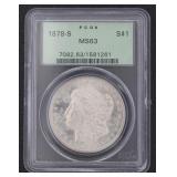 1878-S MS63 Morgan Silver Dollar