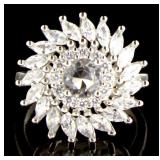 Brilliant 2.65 ct White Topaz Designer RIng