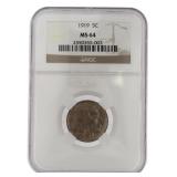1919 MS64 Buffalo Nickel *Rare Find