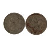 1866 & 1867 Liberty Three Cent Nickel