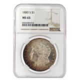 1880 San Francisco MS65 GEM Morgan Silver Dollar