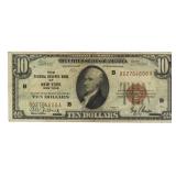Series 1929 New York $10.00 National Currency Note