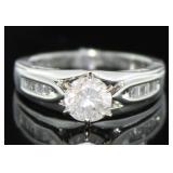 14kt Gold Brilliant 1.49 ct Diamond Solitaire Ring