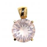 10kt Rose Gold 5.50 ct Rose Quartz Pendant