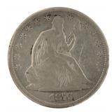 1875-S Seated Liberty Silver Half Dollar