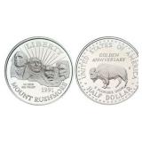 1991 Mount Rushmore Half Commemorative Coin