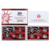 2001 US Mint Silver Proof Set w