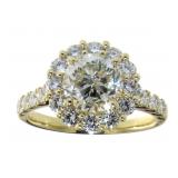 14kt Gold 3.12 ct Round Brilliant Diamond Ring