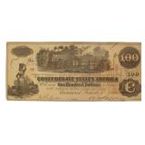 Series 1862 Confederate States $100 Large Note