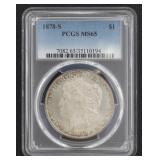 1878-S MS65 GEM Carson City Morgan Silver Dollar
