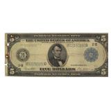 Series 1914 Large $5.00 Federal Reserve Note