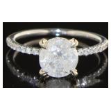 14kt Gold 1.84 ct Round Brilliant Diamond Ring