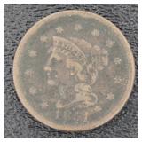 1851 Braided Hair Copper Large Cent