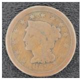 1852 Braided Hair Copper Large Cent