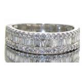 10kt Gold Brilliant 3/4 ct Baguette Diamond Ring