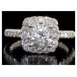 14kt White Gold 2.22 ct Round Diamond Ring