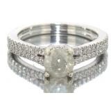 14kt Gold Round Brilliant 1.31 ct Diamond Ring