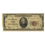 Series 1929 Chicago $20 National Currency Note