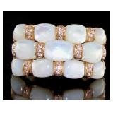10kt Gold Mother of Pearl Large Cocktail Ring