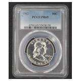 1962 PR65 Franklin Silver Half Dollar Gem Proof