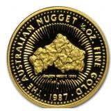 1987 Australian Nugget .999 Fine Gold Proof Coin