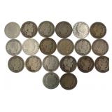 Mixed Date: Barber Silver Half Dollars