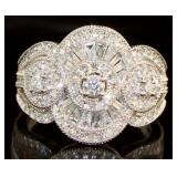 10kt Gold Briliant 1.00 ct Diamond Cocktail Ring