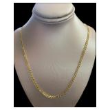 14kt Gold 20" Figaro Necklace